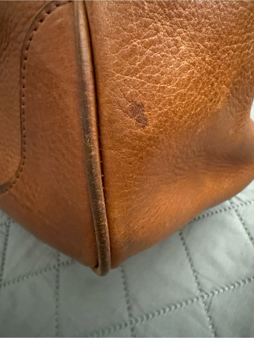 Prada Tan Leather Tote with Gold Hardware - Picture 10 of 16